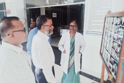 Our honourable Professor Dr Masum Habib, Vice-Chancellor of Rajshahi Medical University, toured the RCMC campus with our honourable professors of RCMC.