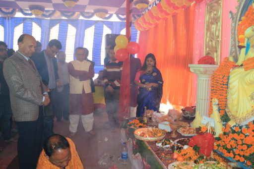 The ceremony to celebrate Saraswati Puja, 2020 at RCMC&H Campus (6)